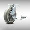 Service Caster 8 Inch SS Thermoplastic Rubber Caster with Roller Bearing and Brake/Swivel Lock SCC-SS30S820-TPRRF-TLB-BSL - alternate 1